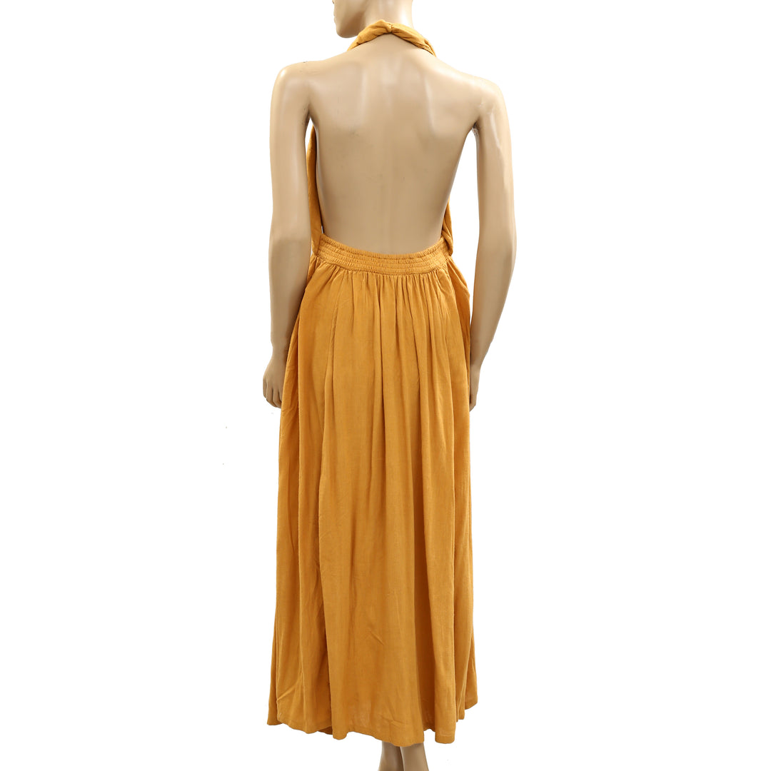 Free People Backless Maxi Long Dress