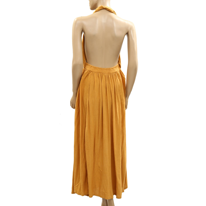 Free People Backless Maxi Long Dress