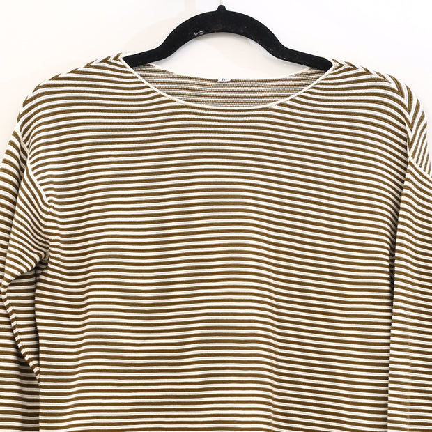 Napapijri Striped Printed Sweatshirt Long Sleeve Cotton Top