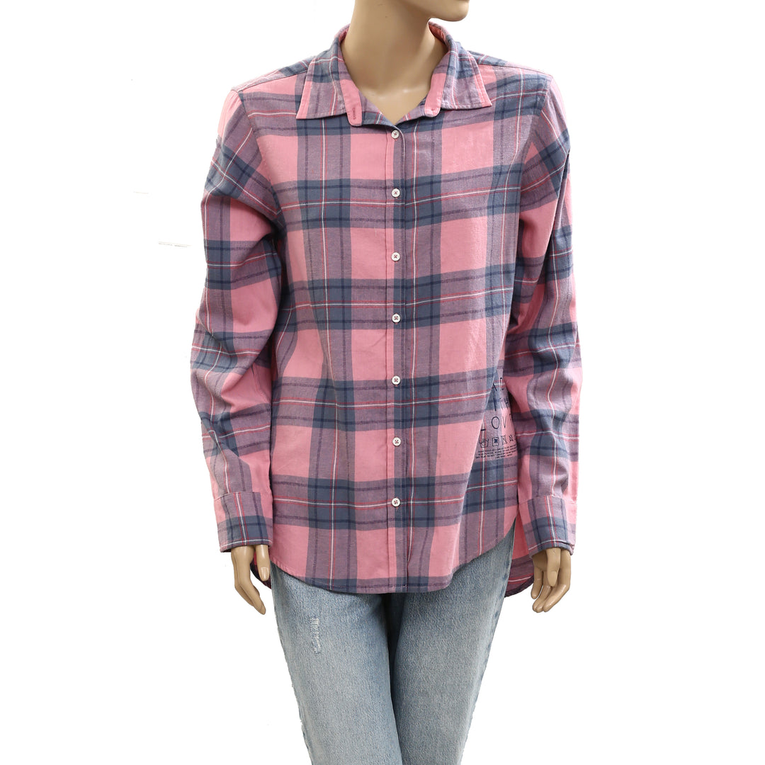 Kerri Rosenthal Mia Plaid Shirt Tunic Top