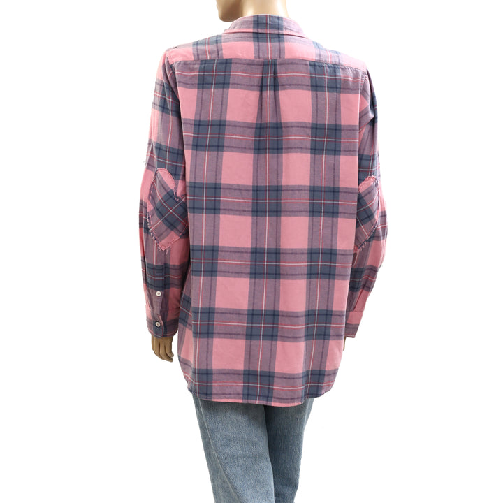 Kerri Rosenthal Mia Plaid Shirt Tunic Top