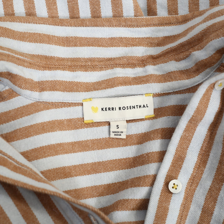 Kerri Rosenthal Jack Stripe Flannel Shirt Top