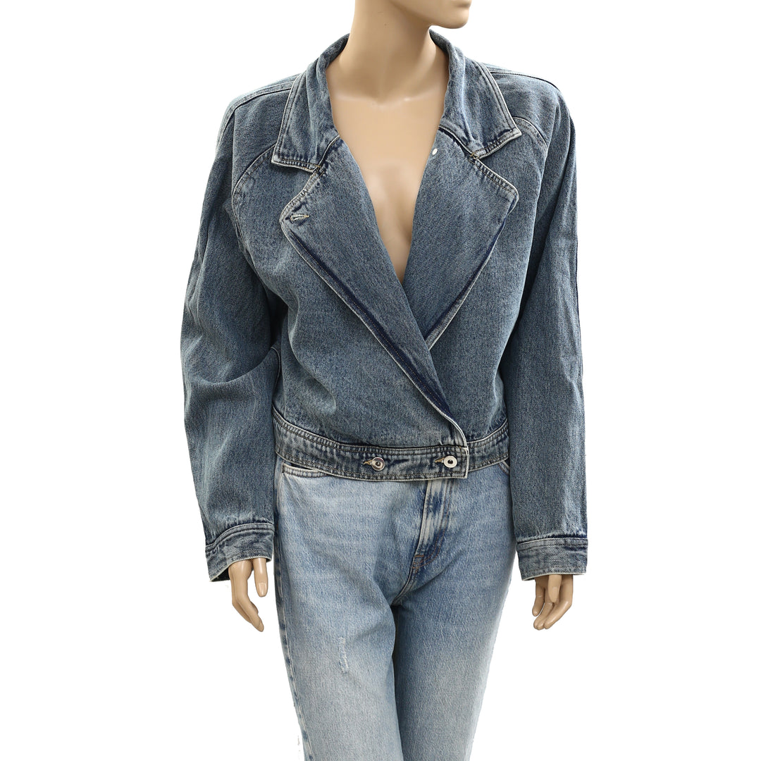 Kerri Rosenthal Denim Jacket Top