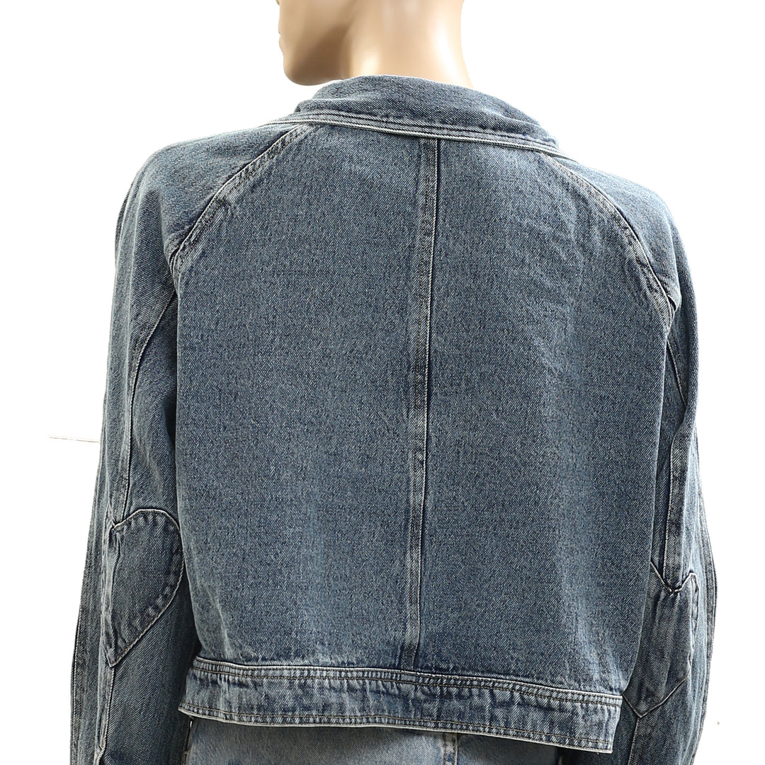 Kerri Rosenthal Denim Jacket Top