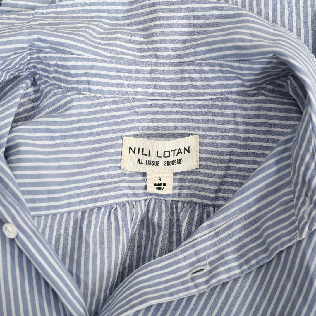 Nili Lotan Striped Printed Tunic Shirt Top