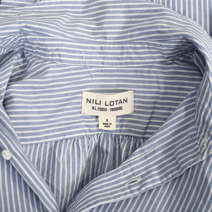 Nili Lotan Striped Printed Tunic Shirt Top
