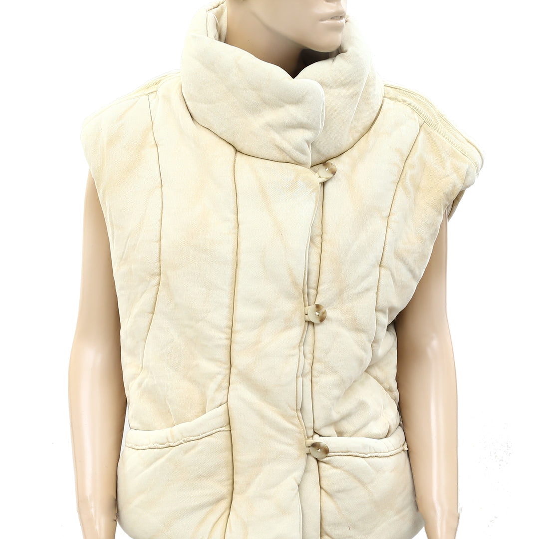 Free People Roll With Us Puffer Vest Jacket Top