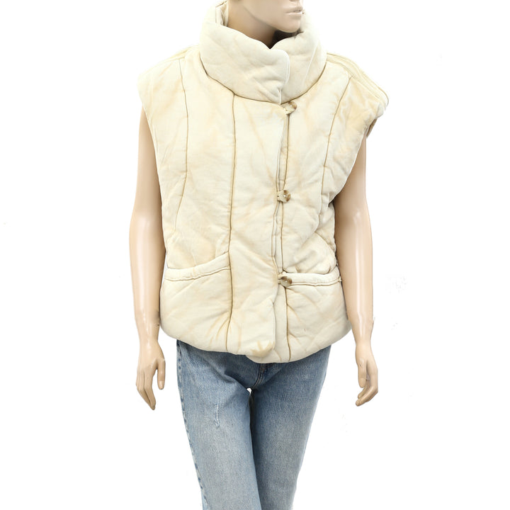 Free People Roll With Us Puffer Vest Jacket Top