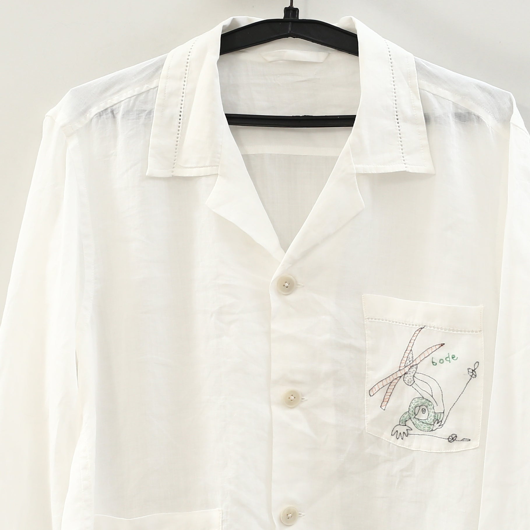 Bode Skiers Long Sleeve Men's Shirt – White Chocolate Couture