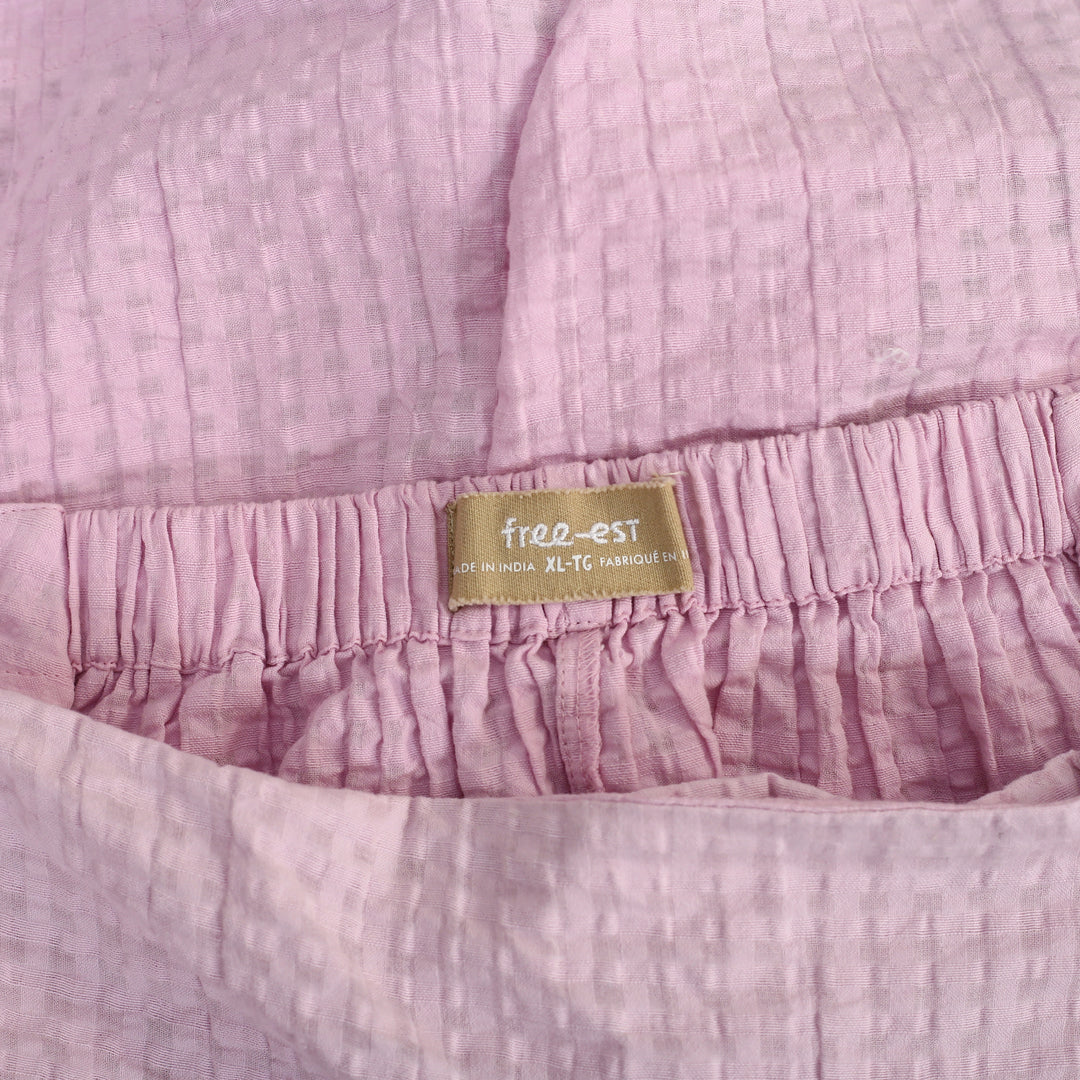 Free People Free-est Pucker Check Wrap Shorts