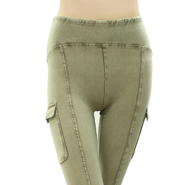 Out From Under Urban Outfitters Aria High-Waisted Cargo Flare Pants