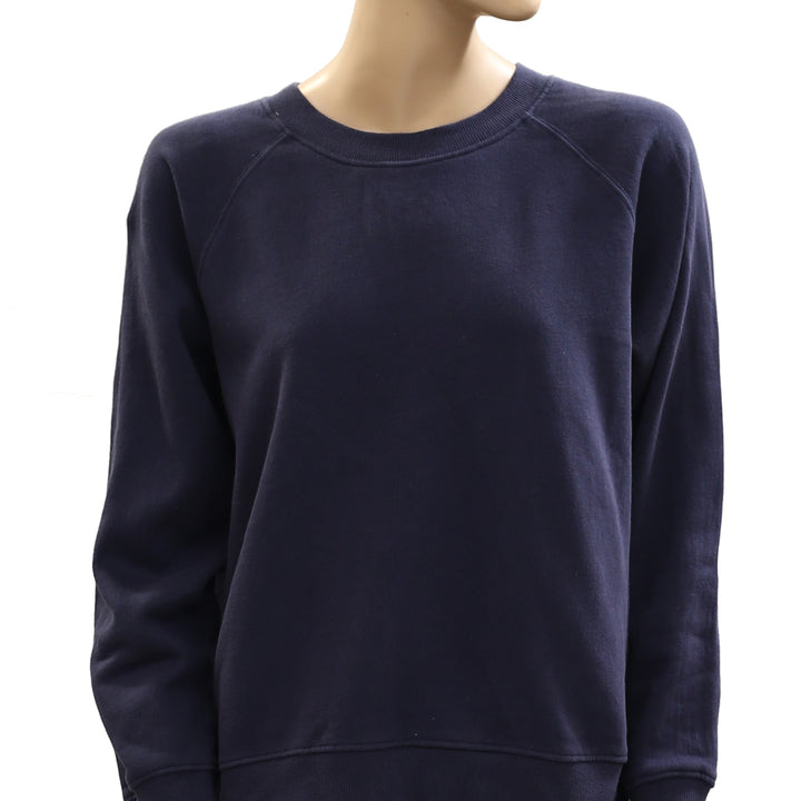 Kerri Rosenthal Benton Imperfect Heart Patch Sweatshirt Top