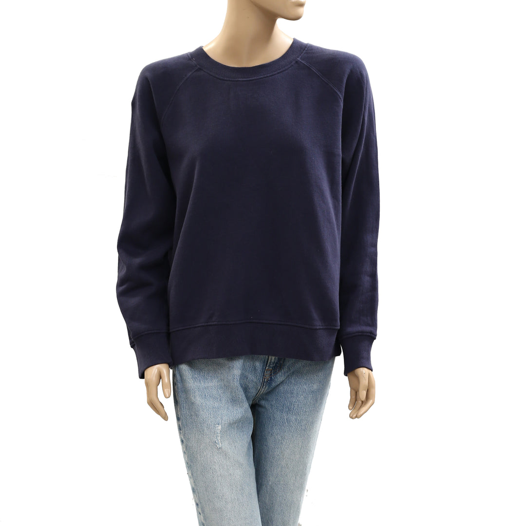 Kerri Rosenthal Benton Imperfect Heart Patch Sweatshirt Top