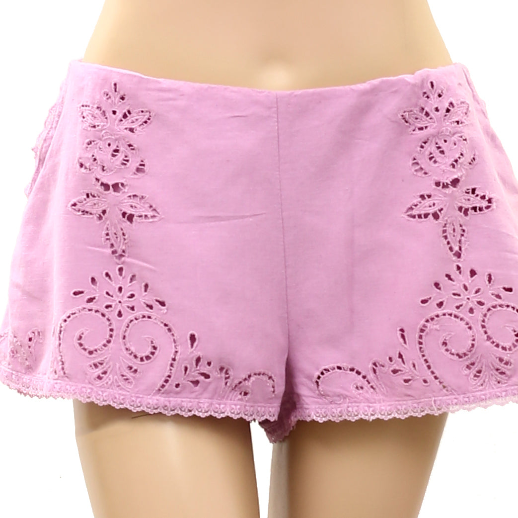 Free People True Charm Eyelet Embroidered Shorts