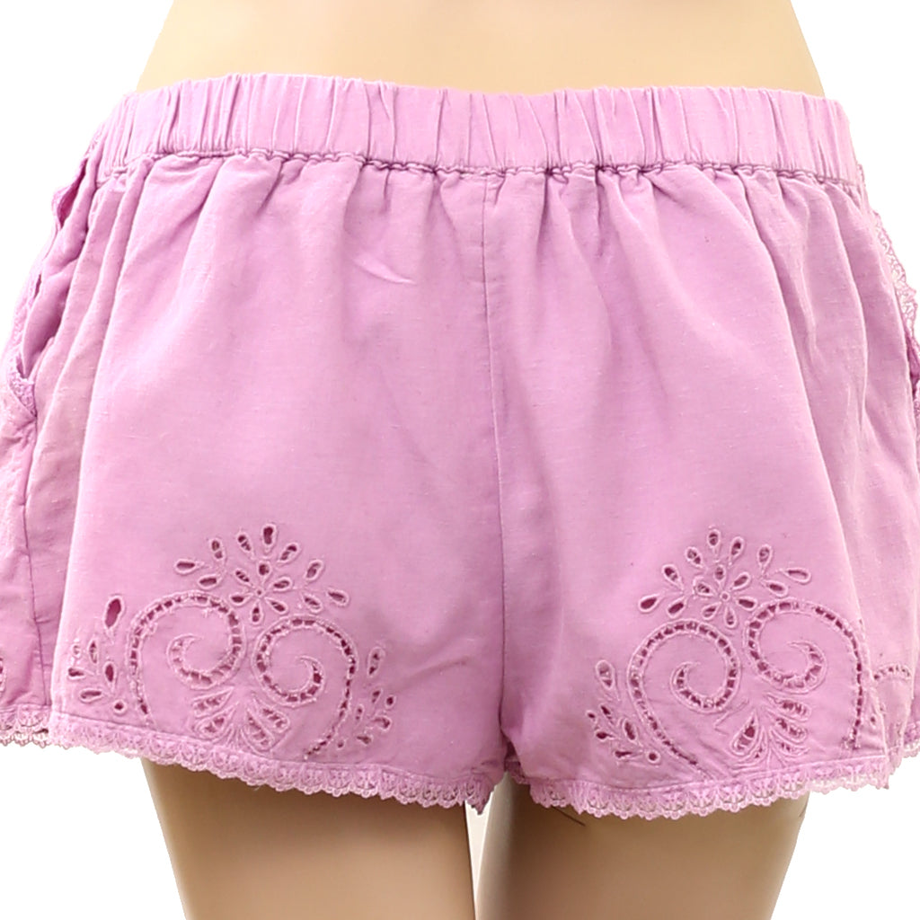 Free People True Charm Eyelet Embroidered Shorts