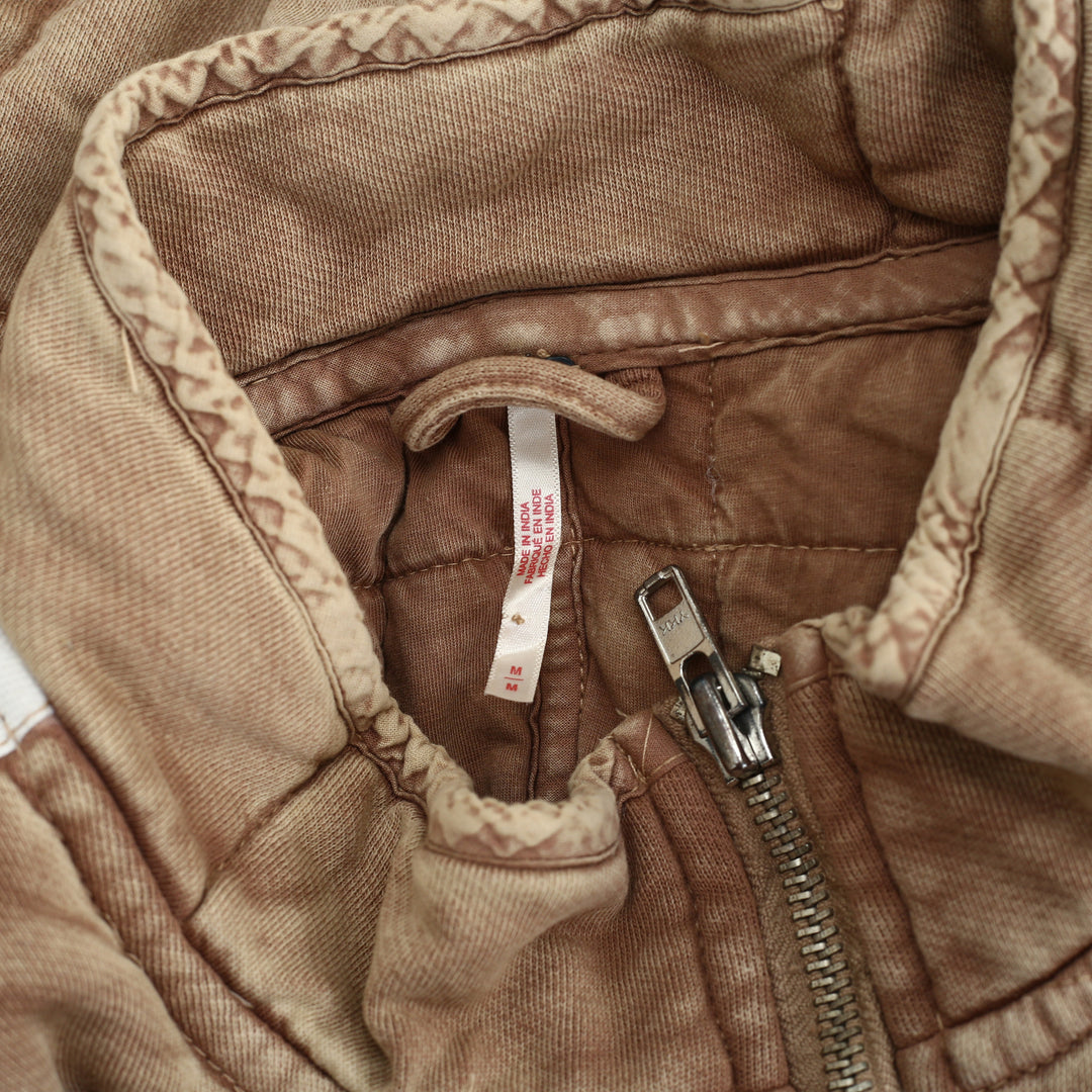 Free People Sports Rib Dolman Quilted Jacket Top