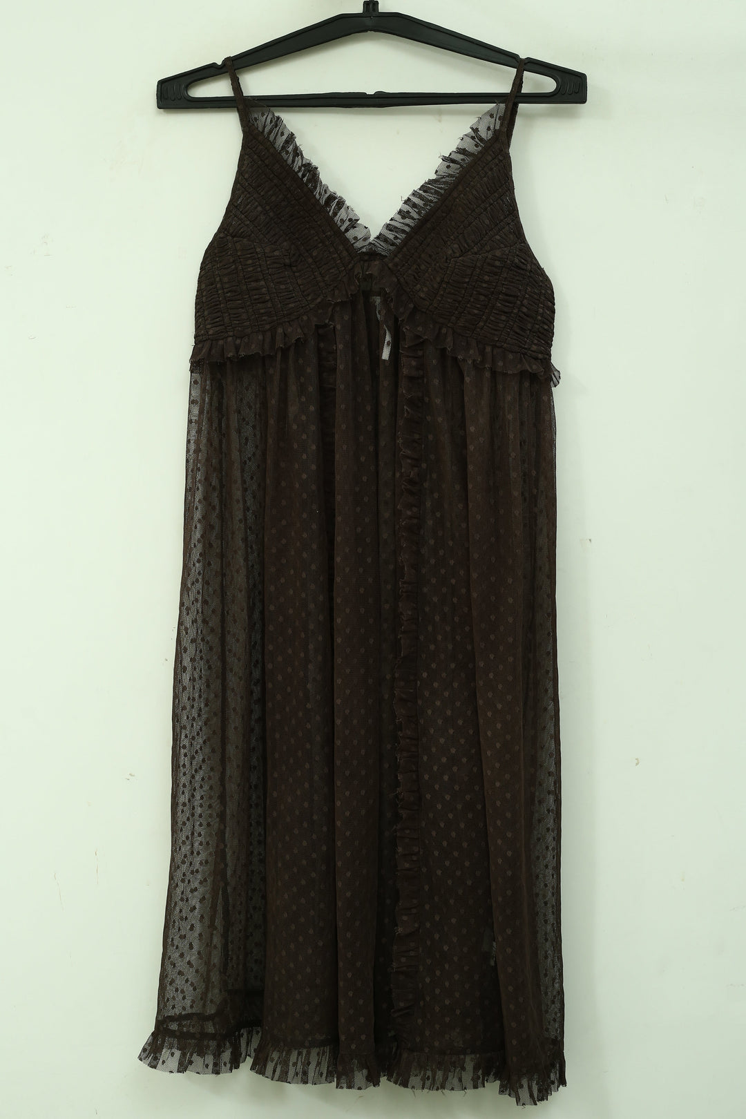 By Anthropologie Sheer Overlay Midi Dress