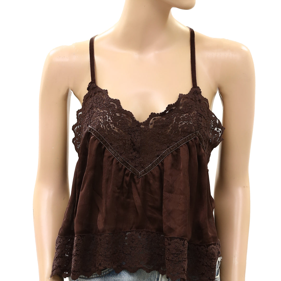 Intimately Free People Fiona Satin Cami Tank Top