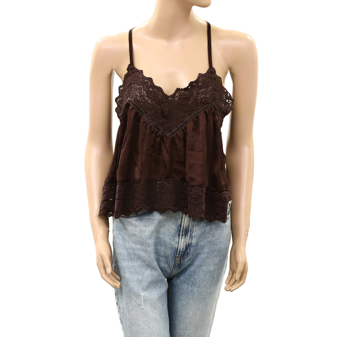 Intimately Free People Fiona Satin Cami Tank Top