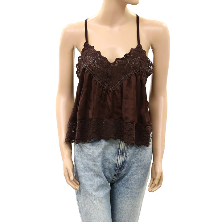 Intimately Free People Fiona Satin Cami Tank Top