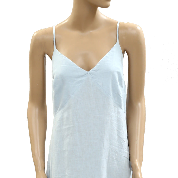Free People Free Est Emmers Linen Midi Slip Dress
