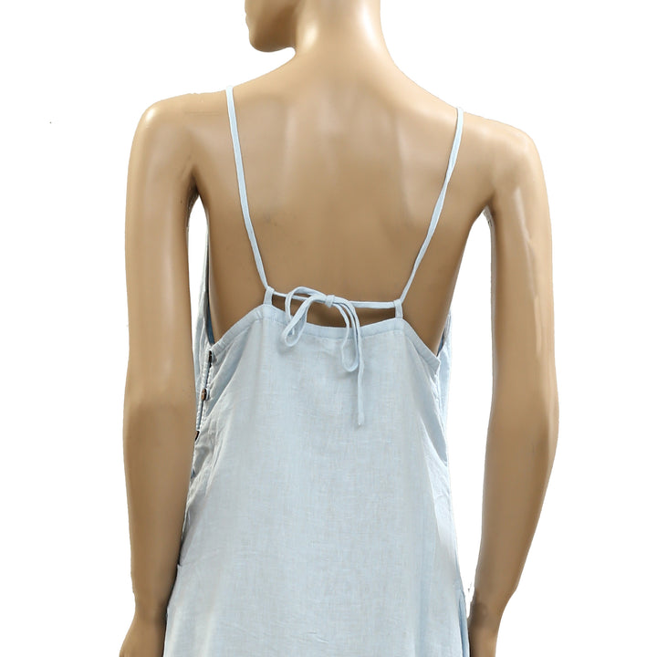 Free People Free Est Emmers Linen Midi Slip Dress