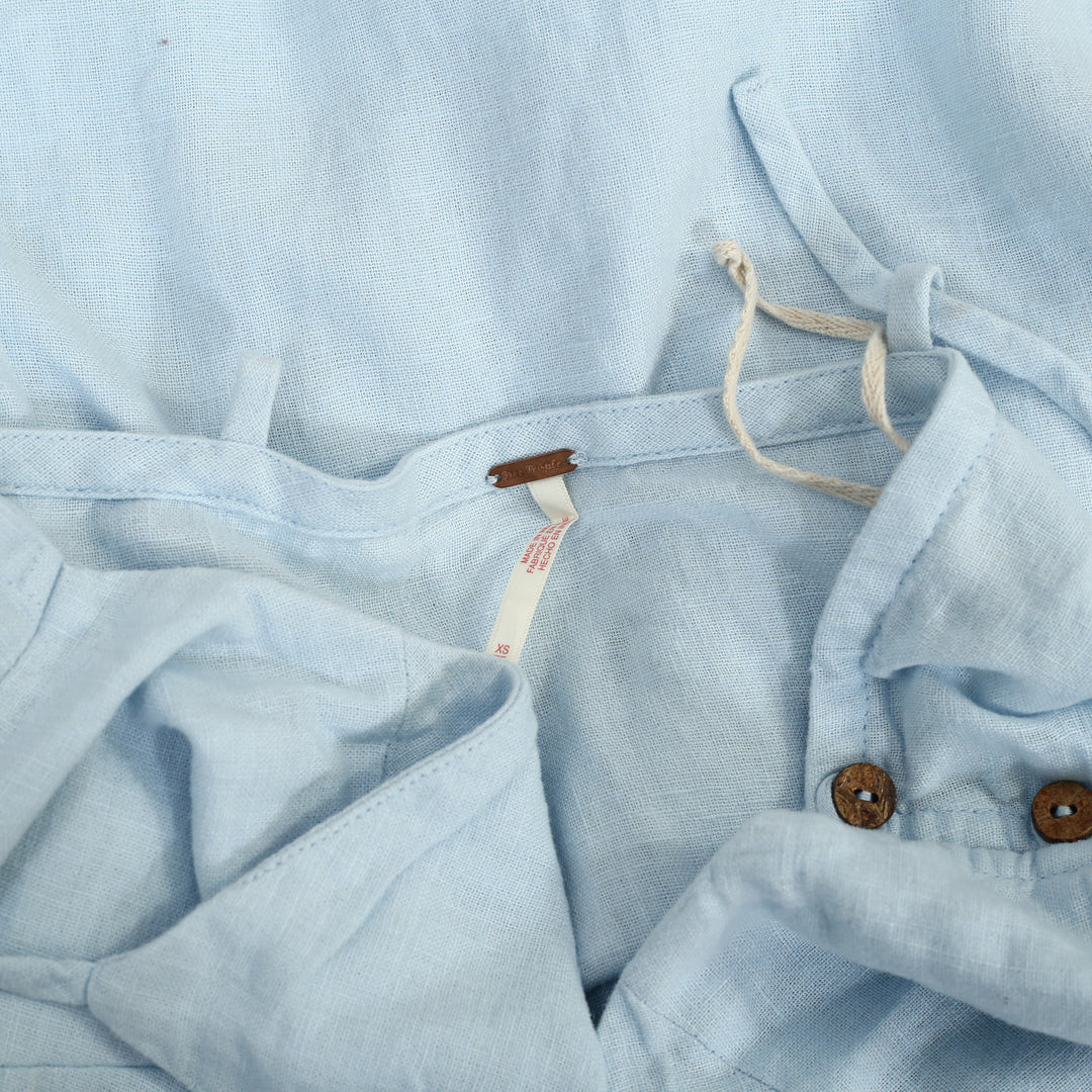 Free People Free Est Emmers Linen Midi Slip Dress