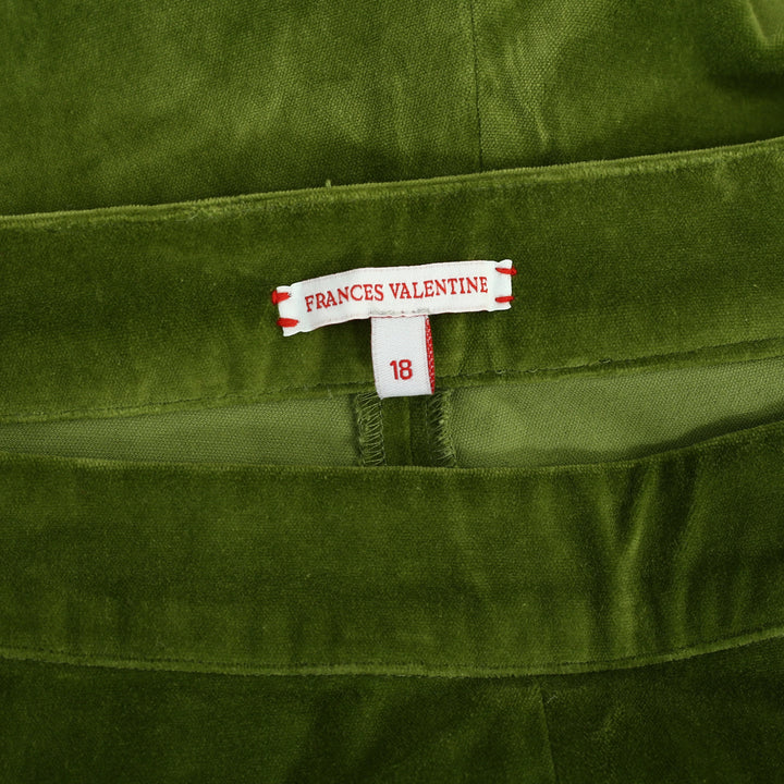 Frances Valentine Lucy Velvet Cigarette Pants