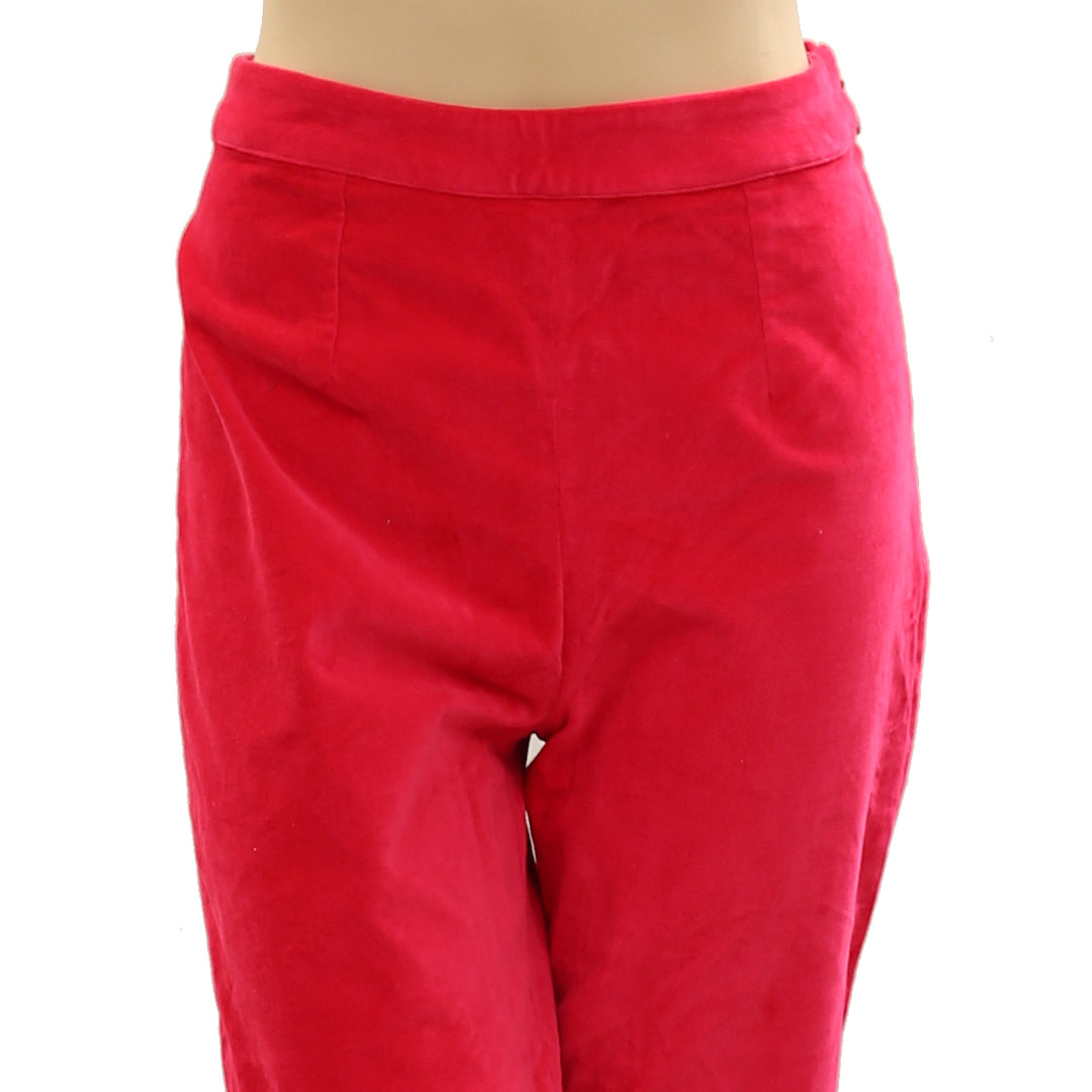 Frances Valentine Lucy Velvet Cigarette Pants