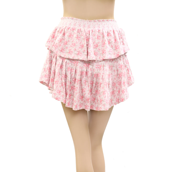 Loveshackfancy Ruffle Mini Skirt