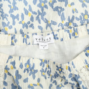 Velvet by Graham & Spencer Anthropologie Floral Printed Lace Midi Skirt