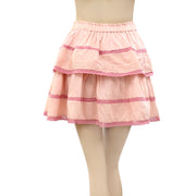 Sea New York Lace Ruffle Tiered Mini Skirt