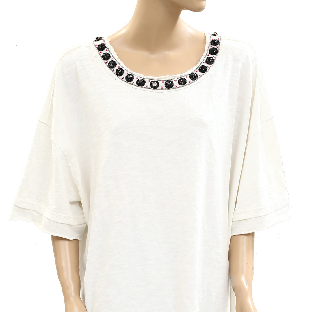 Free People We The Free You're A Gem Tee Tunic Top