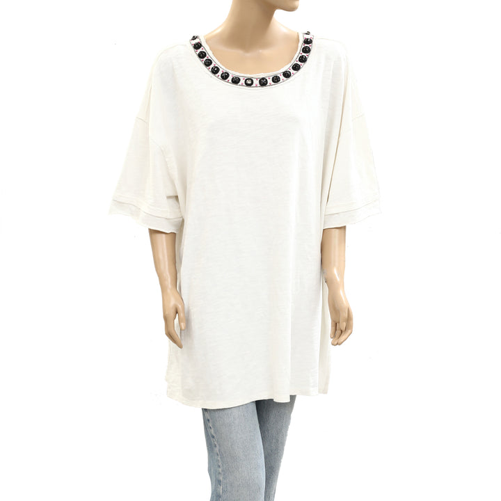 Free People We The Free You're A Gem Tee Tunic Top