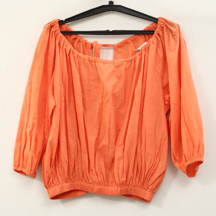 Anthropologie Celandine Puff Sleeves Blouse Top