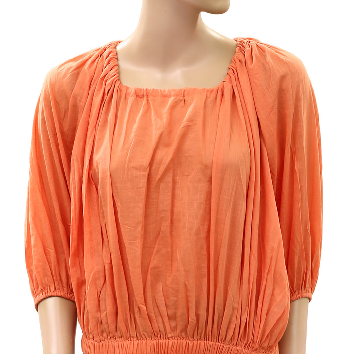 Anthropologie Celandine Puff Sleeves Blouse Top
