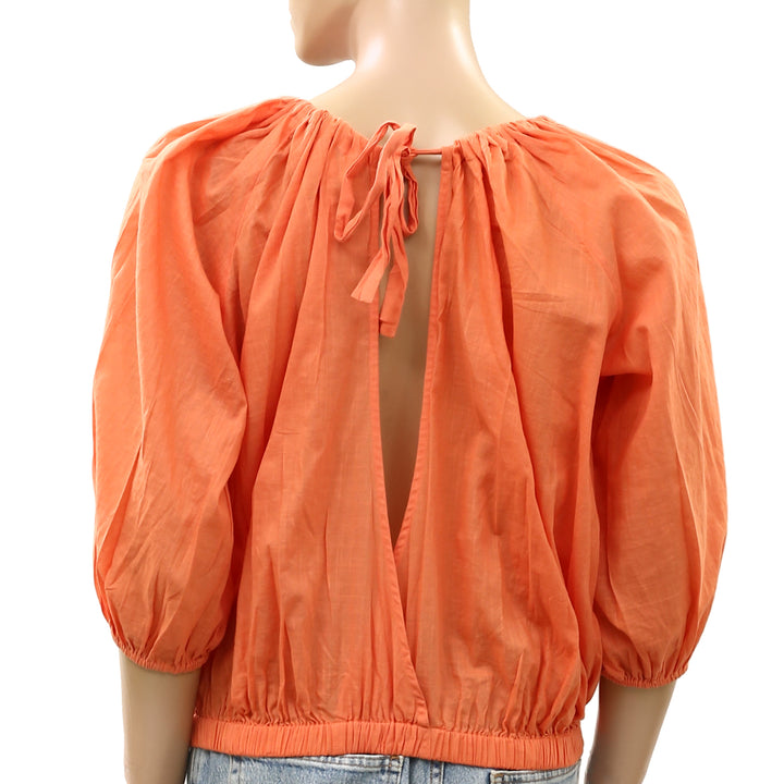 Anthropologie Celandine Puff Sleeves Blouse Top