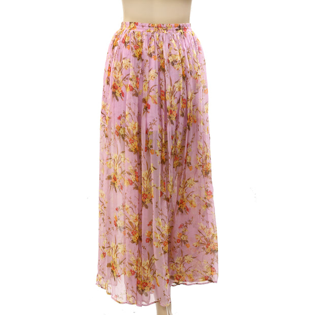 By Anthropologie Floral Printed Maxi Skirt