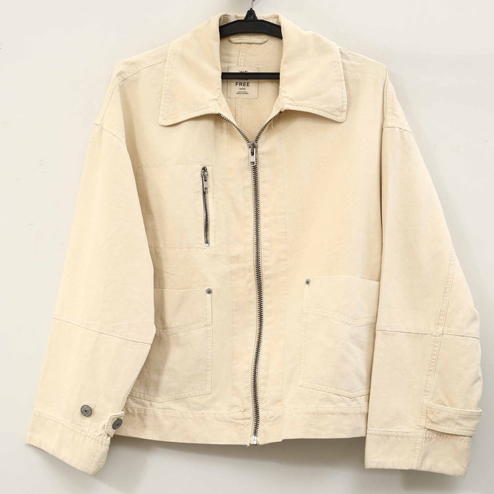 Free People We The Free Sally Solid Canvas Jacket Top