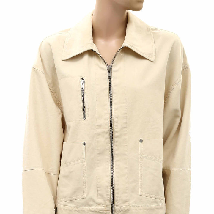 Free People We The Free Sally Solid Canvas Jacket Top