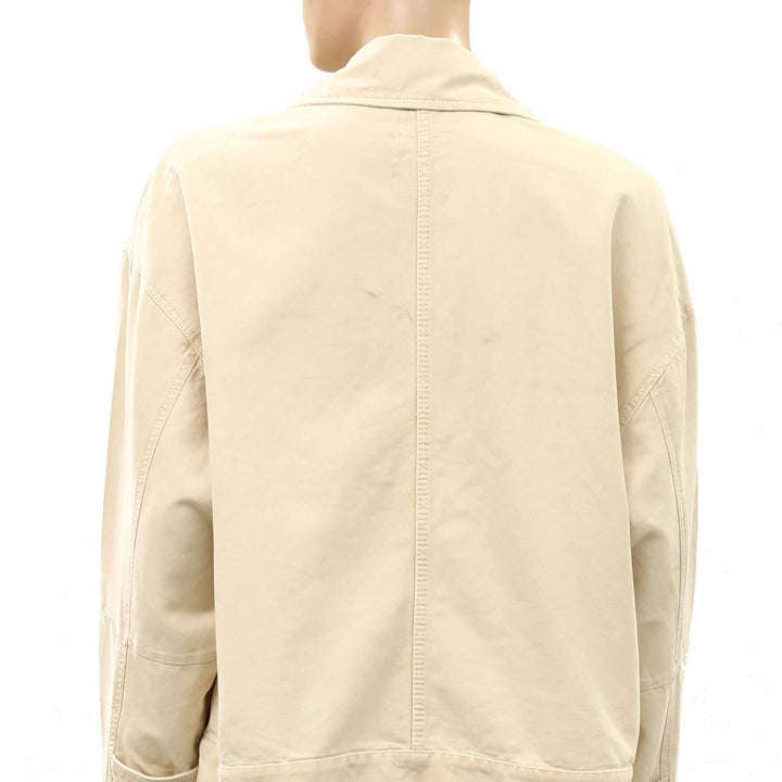 Free People We The Free Sally Solid Canvas Jacket Top