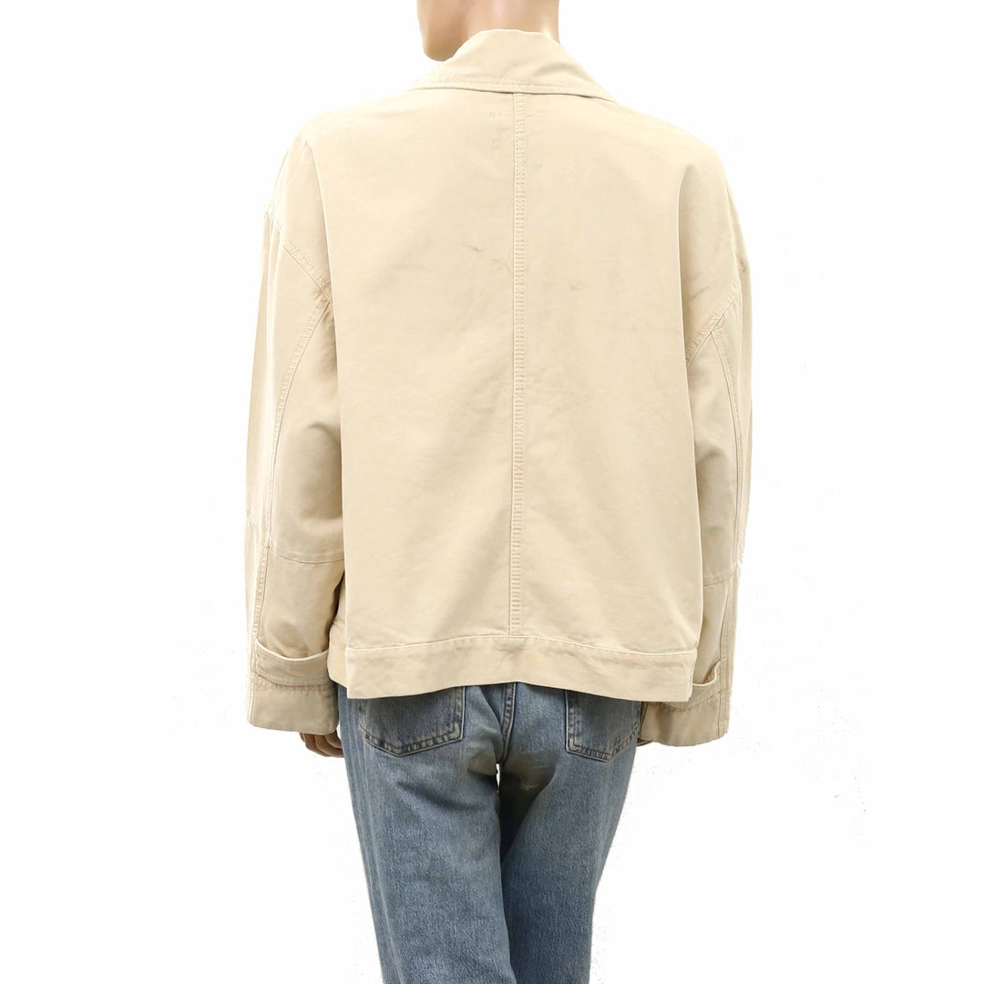 Free People We The Free Sally Solid Canvas Jacket Top