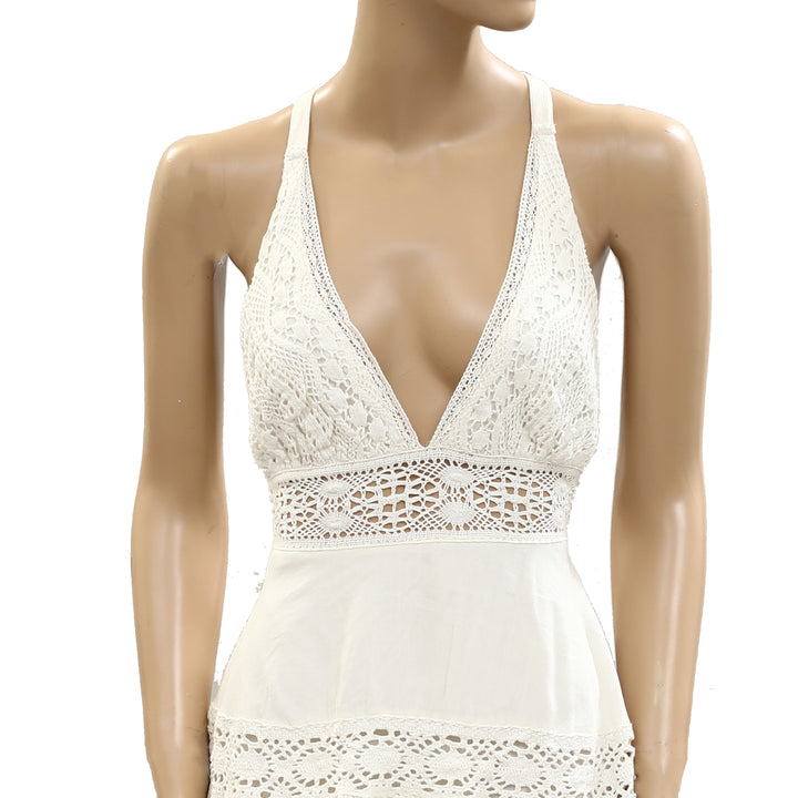 Free People Crochet Lace Mini Dress