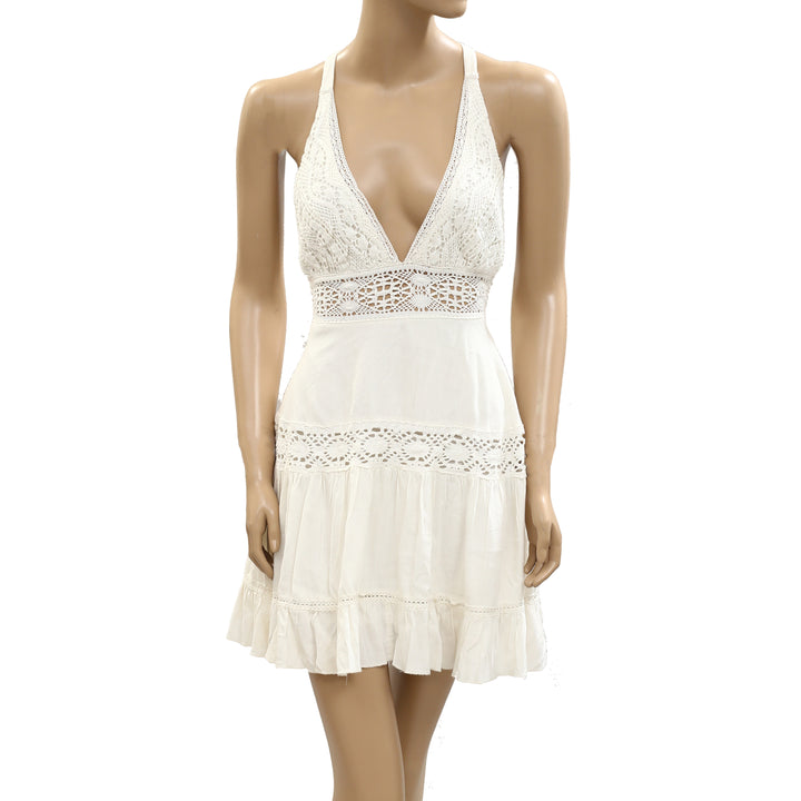 Free People Crochet Lace Mini Dress