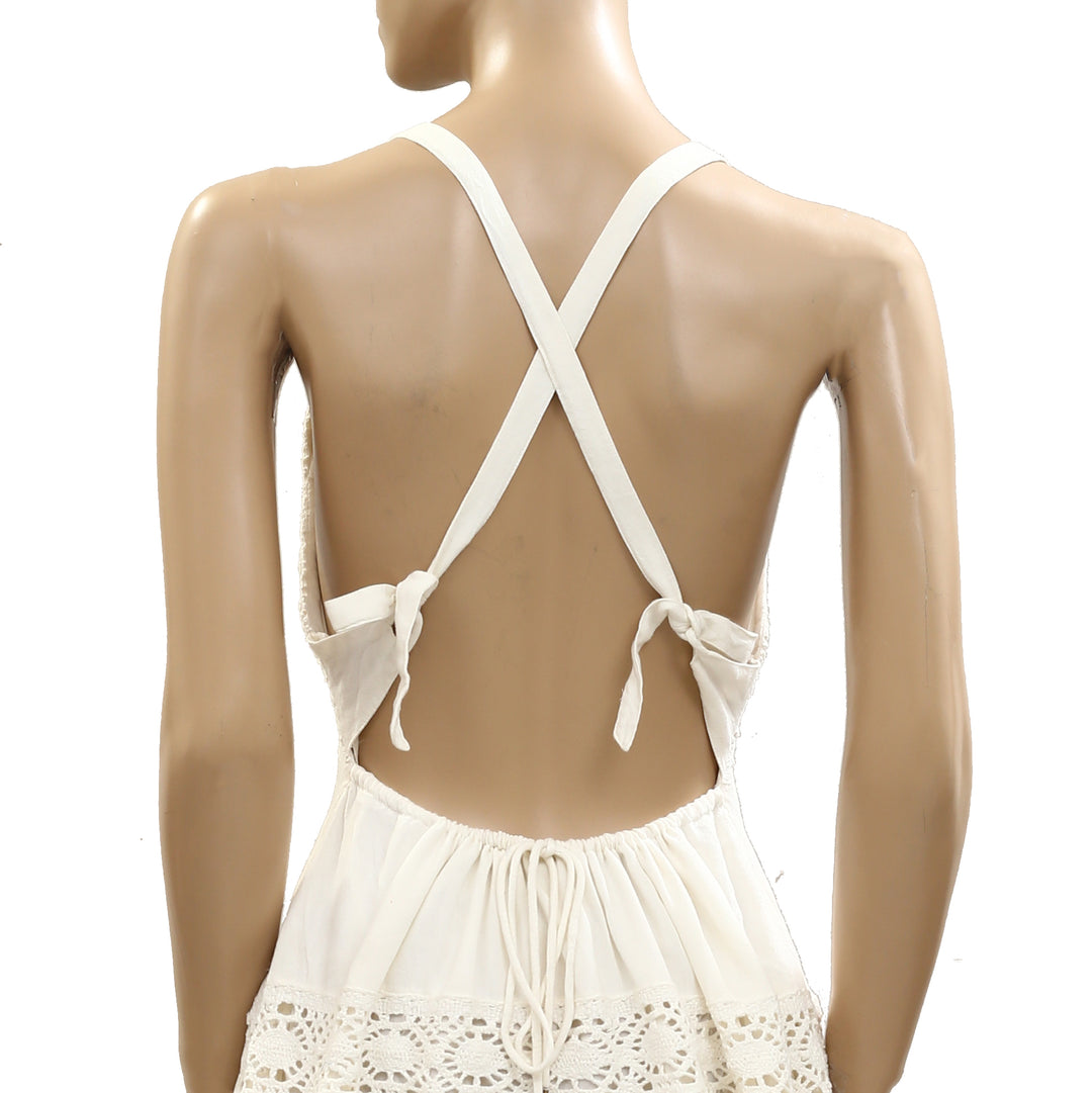 Free People Crochet Lace Mini Dress White Chocolate Couture Free People Crochet Lace Mini Dress White Chocolate Couture