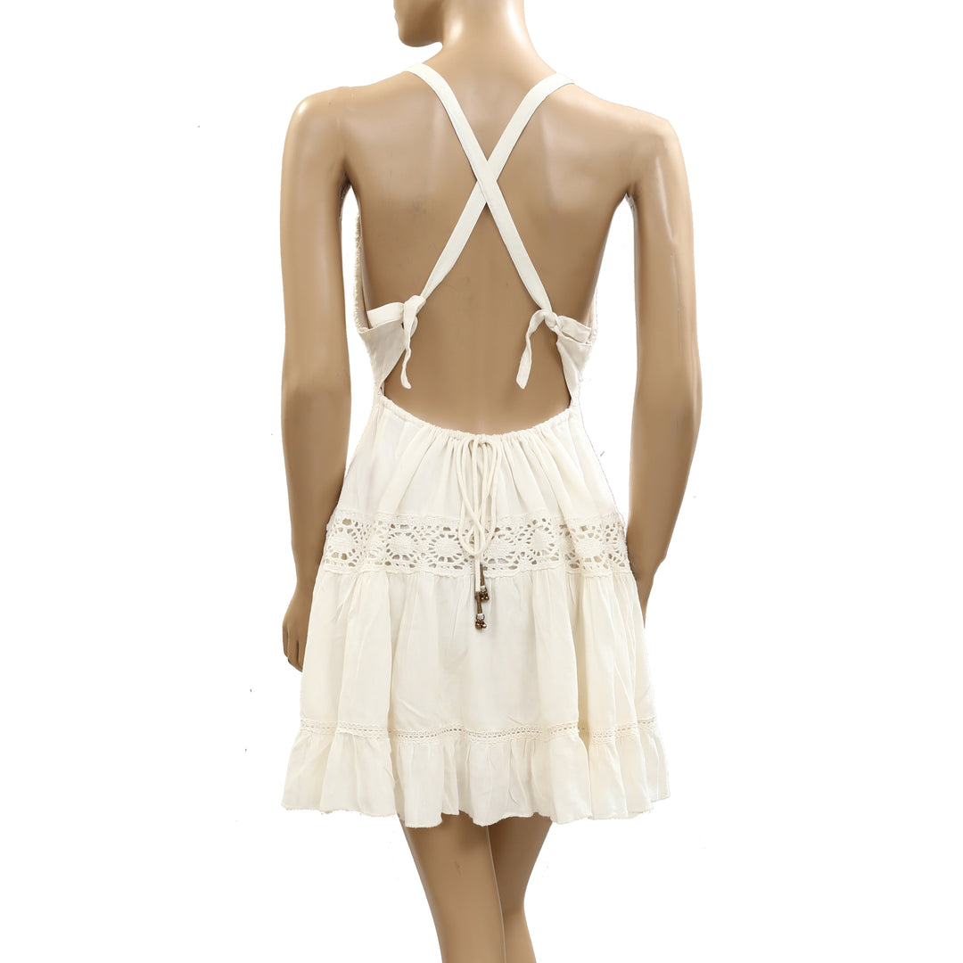 Free People Crochet Lace Mini Dress White Chocolate Couture Free People Crochet Lace Mini Dress White Chocolate Couture