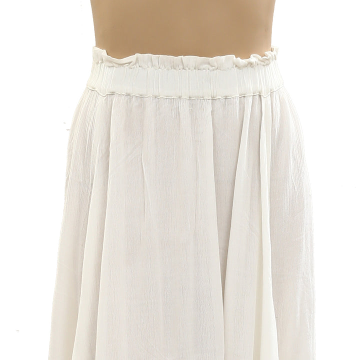 Free People Endless Summer 荷叶边纯色超长长裙