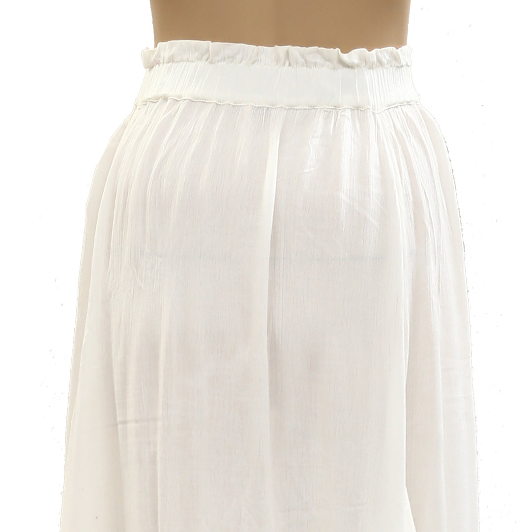 Free People Endless Summer 荷叶边纯色超长长裙