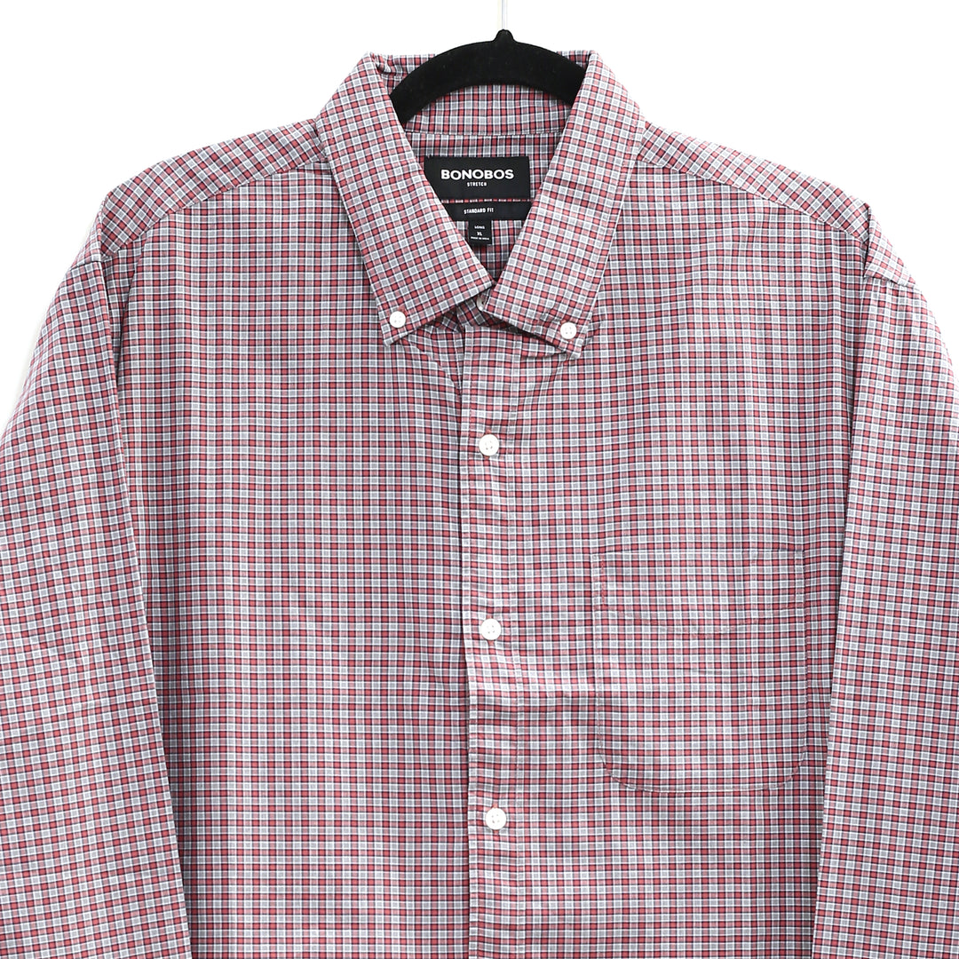 Bonobos Stretch Plaid Check Print Buttondown Men's Shirt