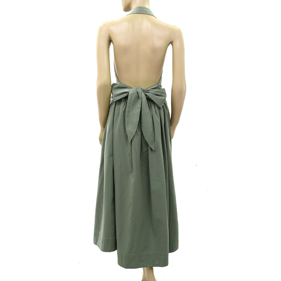 Free People Free-Est Back At It Halter Midi Dress